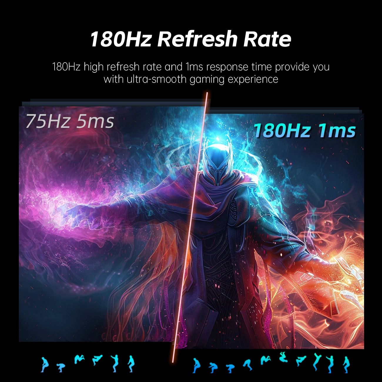 شاشة ألعاب KTC مقاس 24.5 بوصة بقدرة 180 هرتز FHD، سريعة IPS 1080P 1 مللي ثانية، 128% sRGB HDR10 Freesync HDMI x 2 /DP x 1 VESA #3