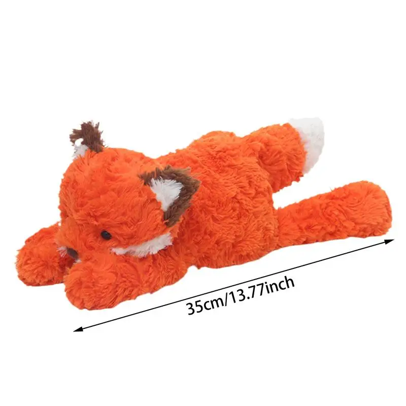 Fox animal de pelúcia 14 Polegada abraçando pelúcia raposa sofá decoração macio deitado raposa animais de pelúcia bonito plushies para crianças quarto