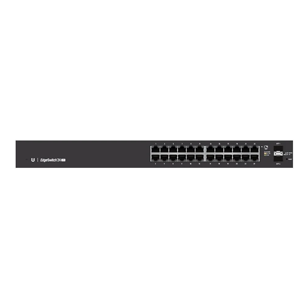 Ubiquiti Networks ES-24-LITE Edge Switch 24 Gigabit RJ45 Ports, Mounts, DC Power