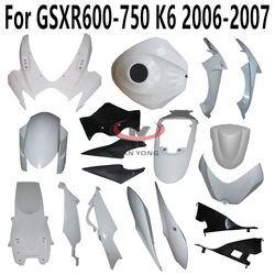 For GSXR600 GSXR750 GSXR GSX 600 750 2006 2007 K6 Bodywork Components Motorcycle Unpainted Fairing Pack left right