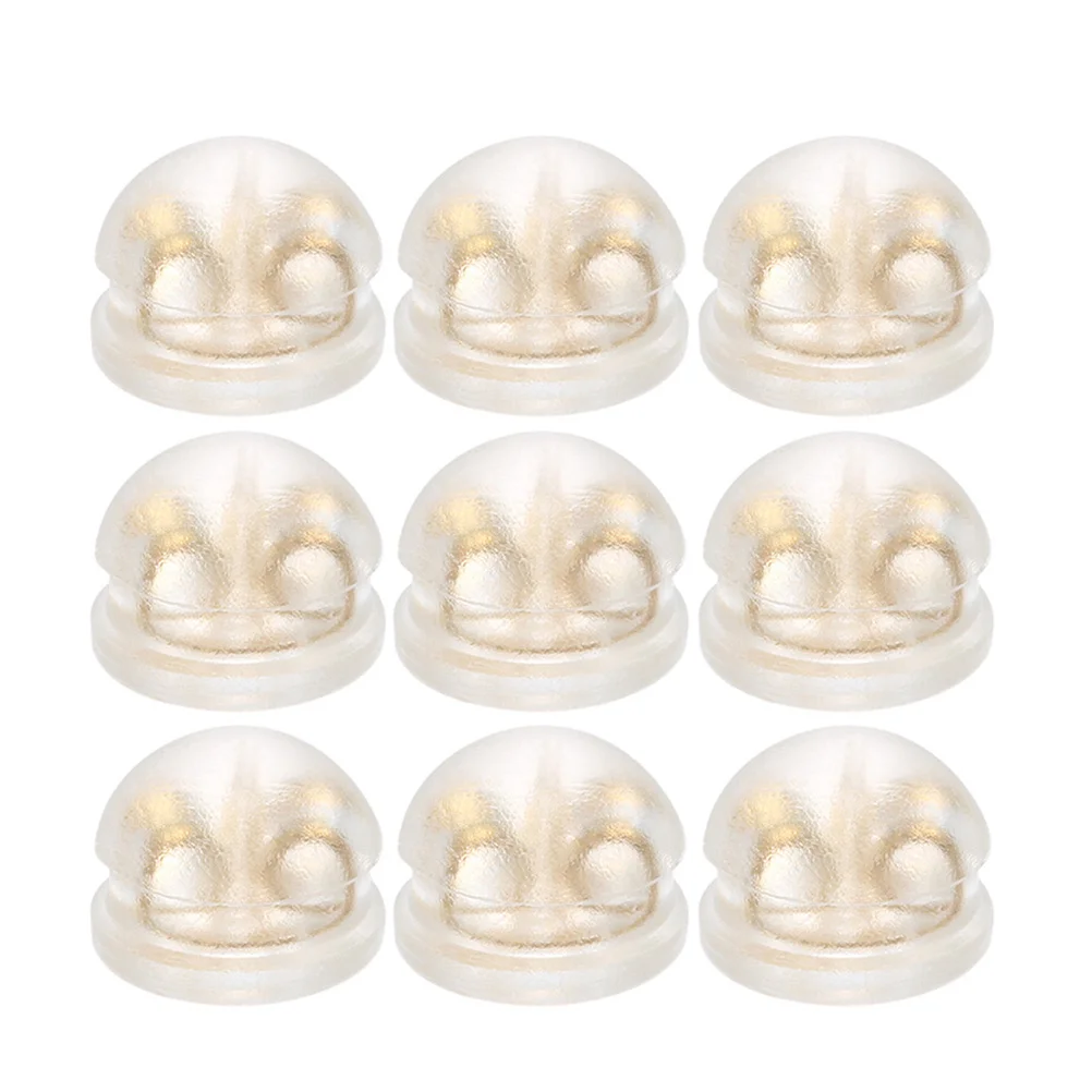 

50pcs Silicone Earring Making Accessories Diy Jewelry Materials Stoppers For Earring Making Accessories Women Golden
