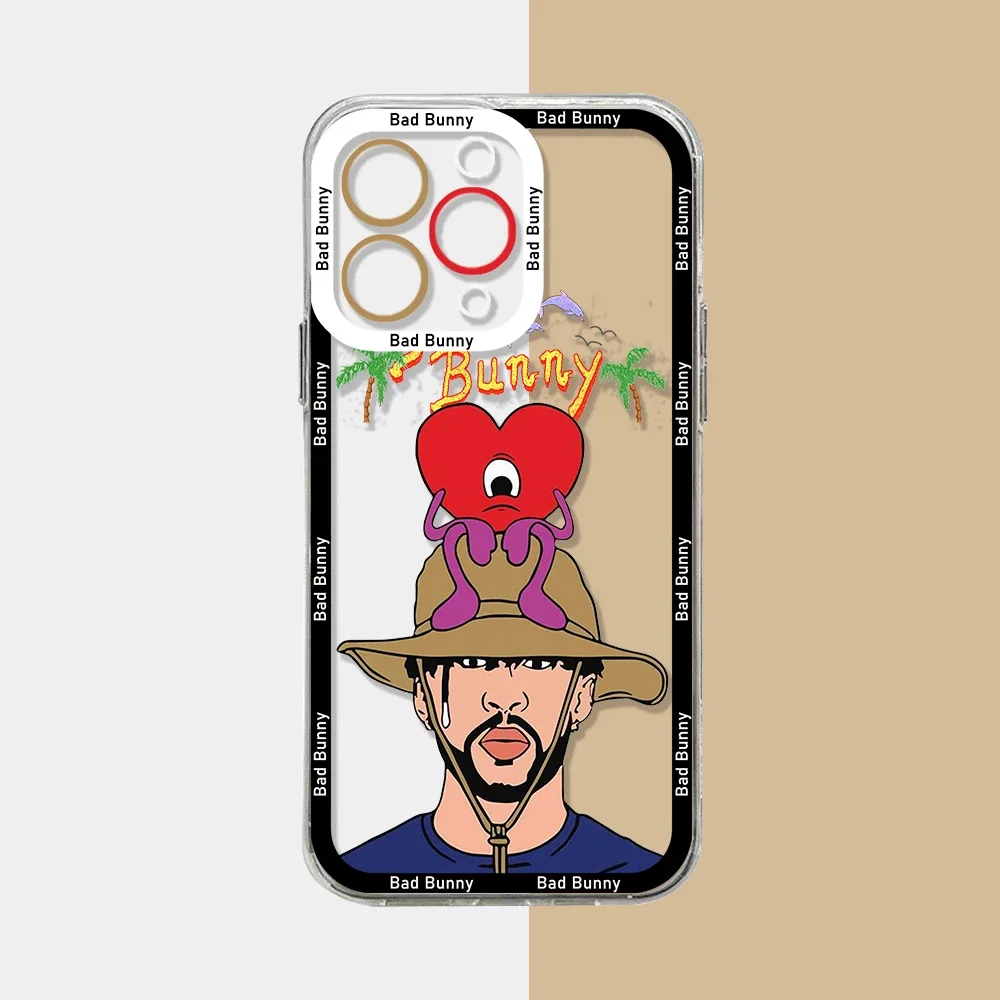 Yo Perreo Sola Bad Bunny Maluma Phone Case For iPhone 16 15 14 13 12 11 Mini Pro Max X XR XSMax 7 8 Plus SE20 Transparent Cover