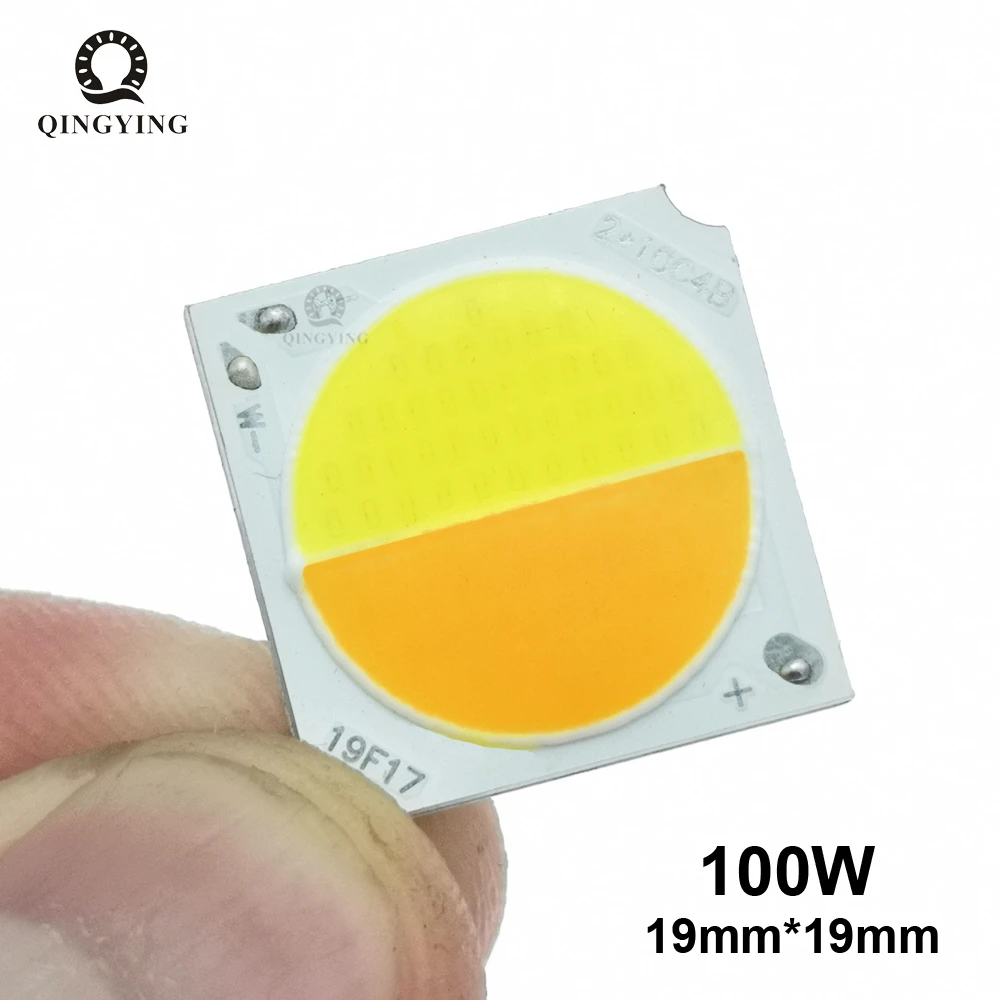 Hochleistungs-LED-Zweifarben 100-W-Cob-Chip CCT 50W Warmweiß 3000k 50W Kaltweiß 6500k für Scheinwerfer lampe im Freien