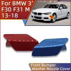 Car Headlamp Washer Nozzle Cover Cap For BMW 3 F30 320 323 325 328 330 335 M-Sport 2013 2014 2015 2016 2017 2018 Painted Garnish