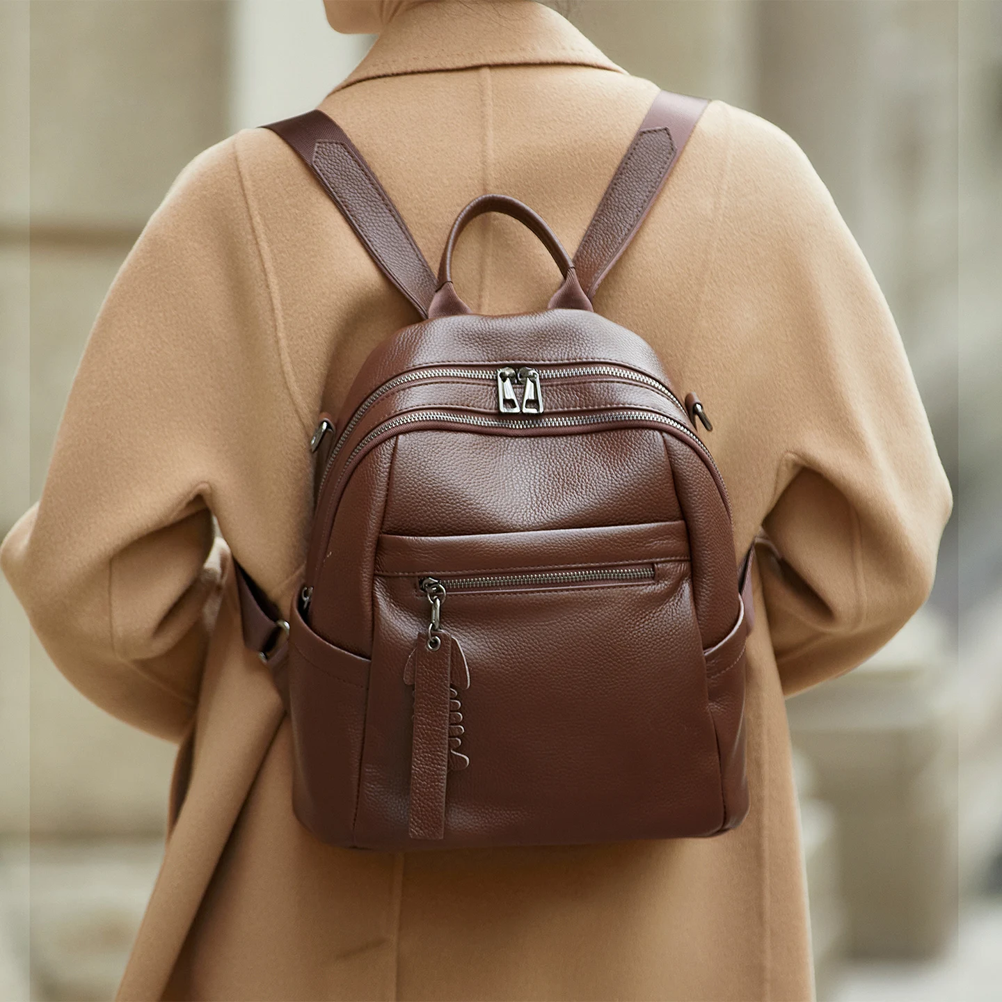 

ZOOLER 2026 New&Limited Women Leather Backpack Full Skin 100% Real Leather Backpack Fashion Travel Bag Girls Hot Need #SC2187