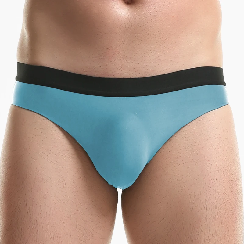 Men's Ice Silk Seamless Breathable Ultra-Thin Briefs, Summer Cool, Soft and Comfortable Boys' Underwear