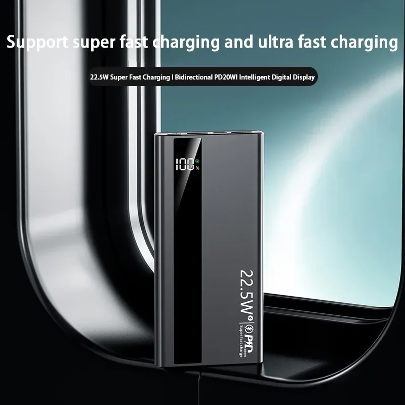 20000mAh Power Bank Fast Charging 22.5W Large Capacity Battery Multi Port Portable Shared Charging Suitable For iPhone Xiaomi view 4