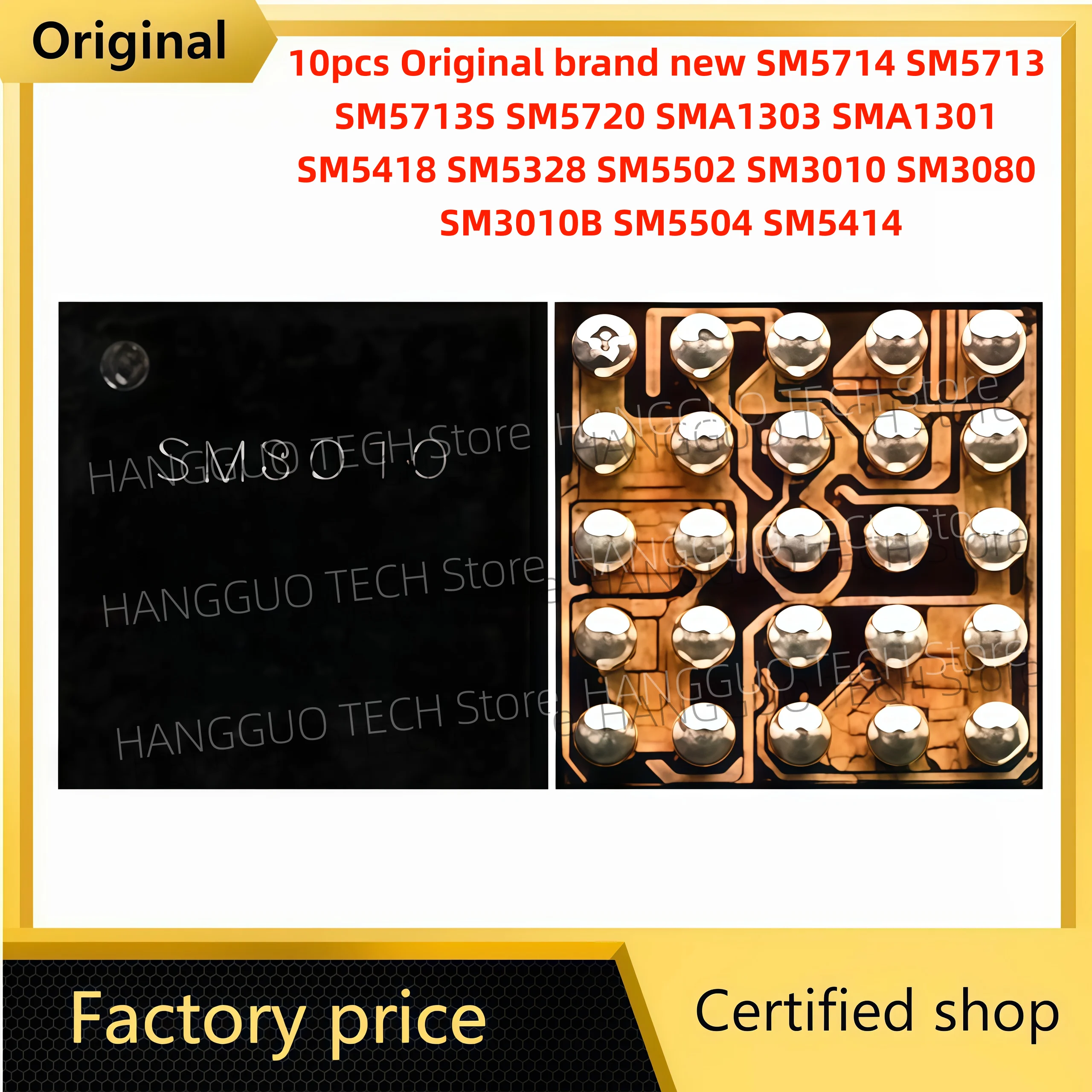 10pcs Original brand new SM5714 SM5713 SM5713S SM5720 SMA1303 SMA1301 SM5418 SM5328 SM5502 SM3010 SM3080 SM3010B SM5504 SM5414