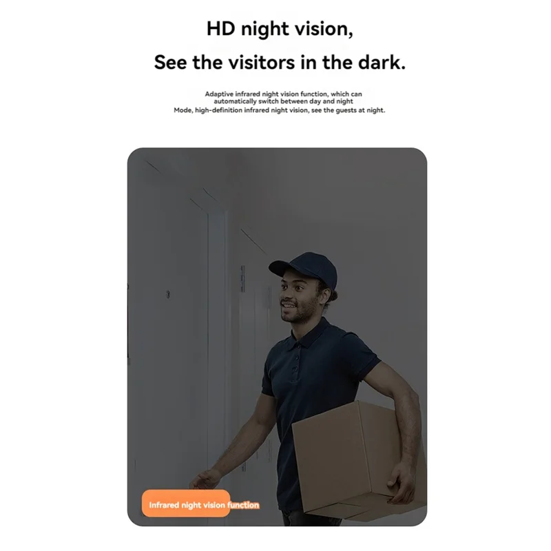 T82C Hot Sale-Video Wireless Smart Doorbell Kit Wifi Video Doorbell Camera Night Vision Two-Way Audio Cloud Storage Security Doo