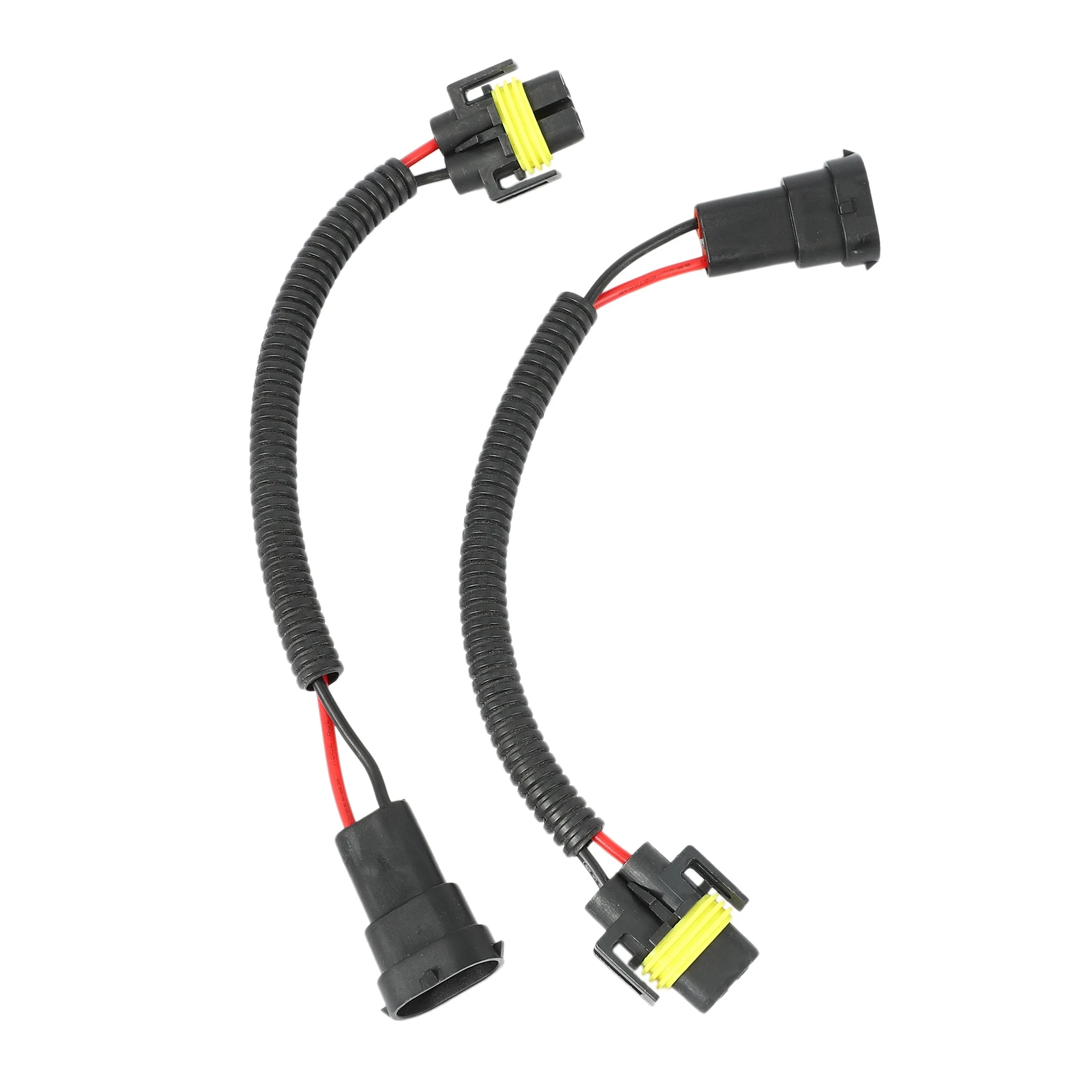 2Pcs 9006 To H11 H8 Headlight Fog Light Conversion Connector Wiring Harness Plug Cable Socket Connector Repair Kit