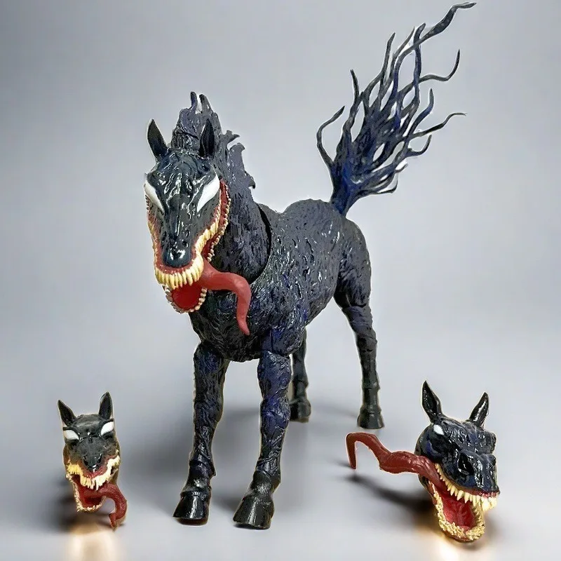 

New In Stock Domestic High-Quality Cool 28cm Marvel Venom Horse Trendy Figurines Model Ornament Decoration Toy Collectible Gift