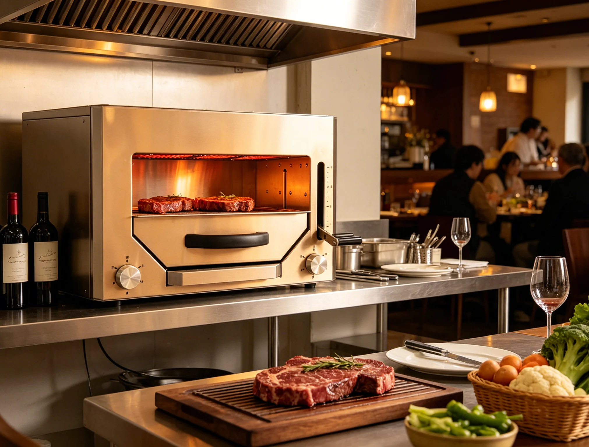 High Quality Fish Steak BBQ Grill Kebab Broiler Oven Grill Chicken Wing High-Temperature Roast Steak Broiler Meat Beef Oven