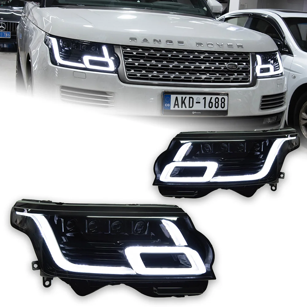 Car Lights For Range Rover Voque Headlight Projector Lens 2013-2017 Dynamic Signal Head Lamp LED Headlights Drl Auto Accessories