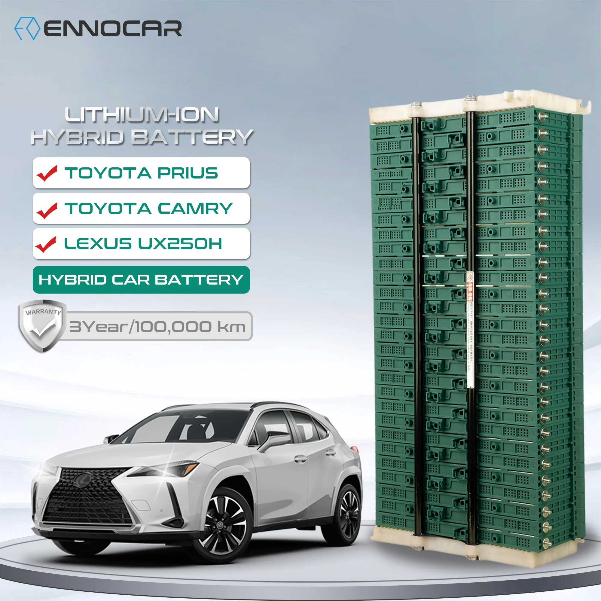

НОВЫЙ литиевый гибридный автомобильный аккумулятор для Alphard Estima UX250H, автоматическая замена литий-ионного аккумулятора, 3-летняя гарантия