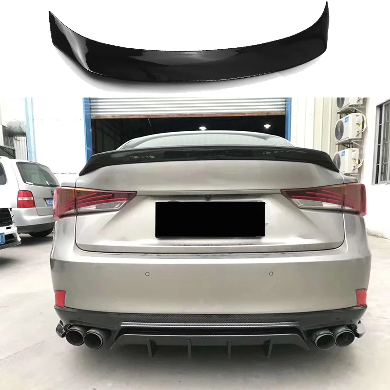 Alerón de la tapa trasera del maletero del coche, accesorio de fibra de carbono, estilo AR, divisor, para Lexus IS200t IS250 IS350 2014-2020 IS300