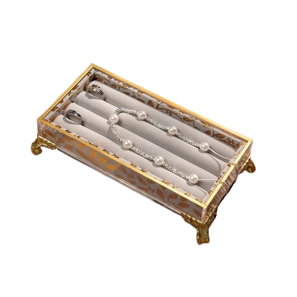 

Бархатная подставка для ювелирных изделий, многофункциональный браслет, ожерелье, держатель для ювелирных изделий, коробка, серьги, кольца, винтажный органайзер для ювелирных изделий