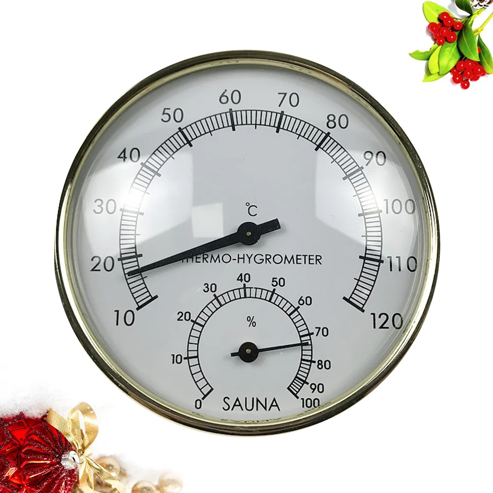 

Golden Pointer Hygrothermograph Analog Indoor Outdoor Thermometer Hygrometer for Sauna Humidity Temperature Meter