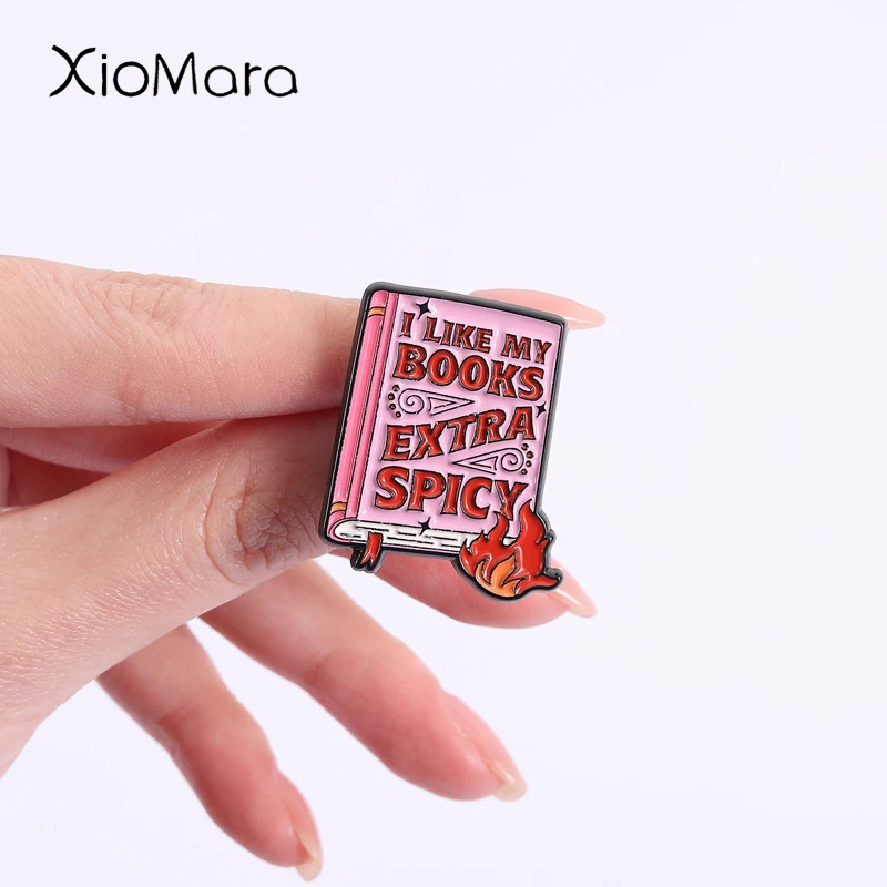 Литературные-эмалированные-булавки-sizzling-i-like-my-books-дополнительные-пряные-металлические-броши-модный-значок-на-лацкане-рюкзак-одежда-ювелирное-изделие-подарок