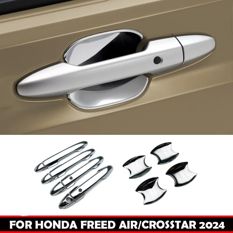 For Honda FREED AIR/CROSSTAR 2024 ABS black Car Outside Door Handle Shell Exterior Door Handle Door Bowl Cover accessories