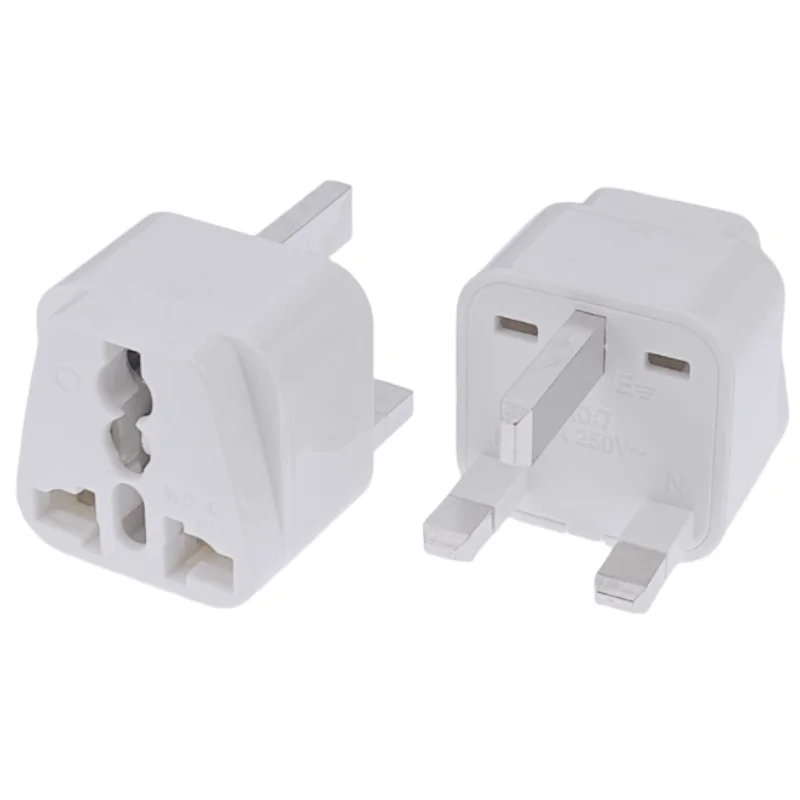 Universal AU EU CN US to UK Travel Plug Adapter Type G Singapore Malaysia United Kingdom Power Socket Converter White Black 13A