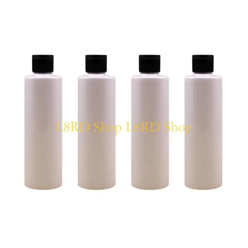 L8RD 4 Pieces 250ml Reusable Storage Bottles for Safe and Secure Liquid Dispensing