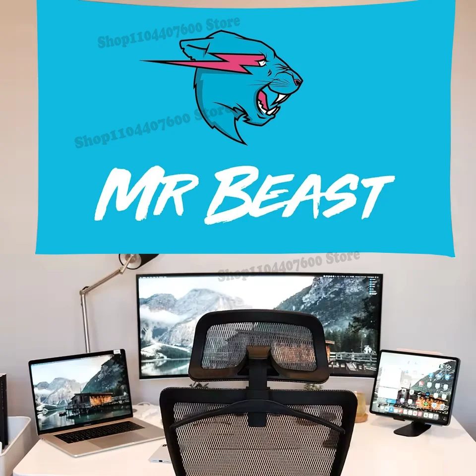 Mr B-Beasts Tapestry Printed Tapestry Decoration canvas Travel Used for advertising creative Birthday Gift