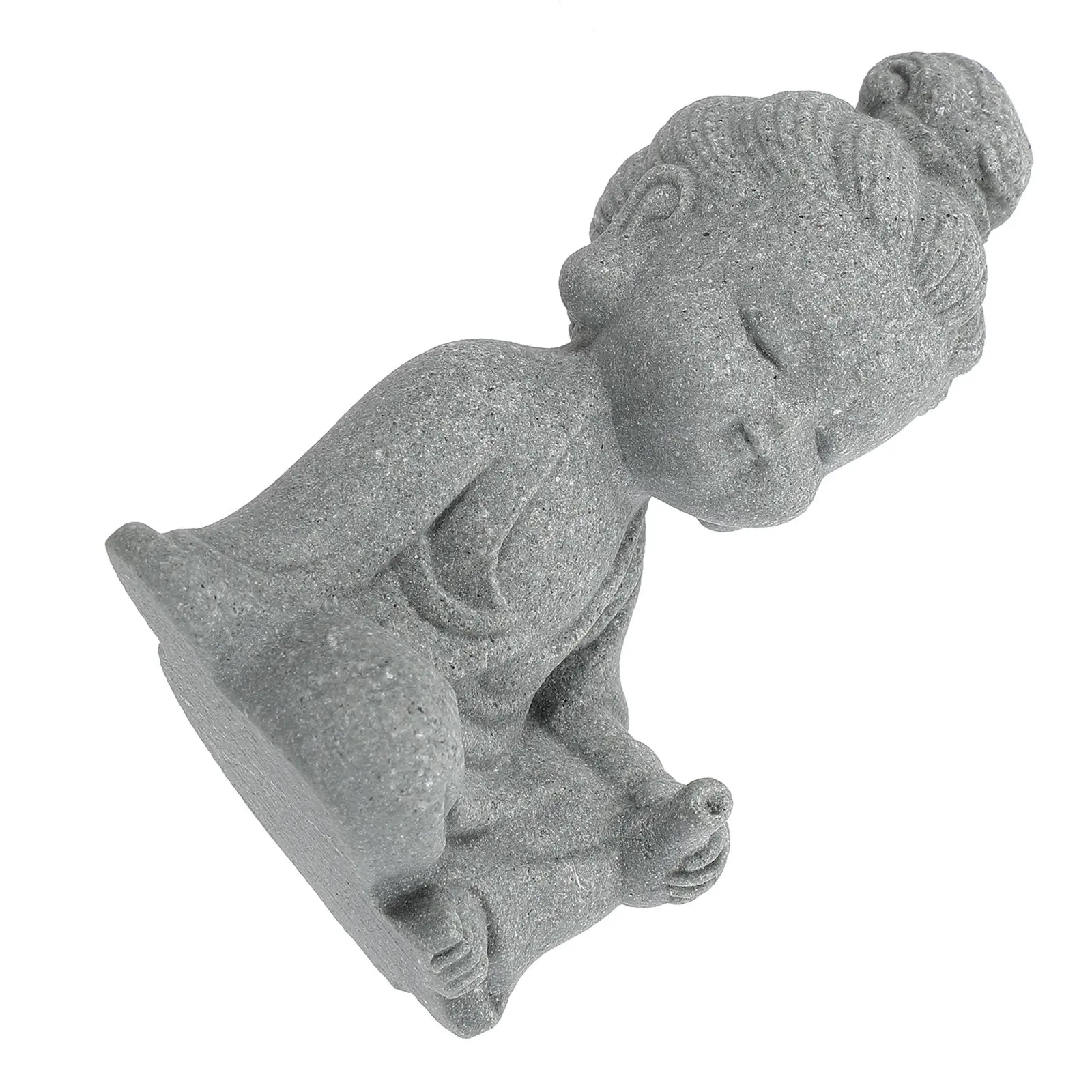 Resin Buddha Statue Mini Desktop Ornament for Home Office Garden Decor Fine Craftsmanship Smooth Surface Easy Clean view 3
