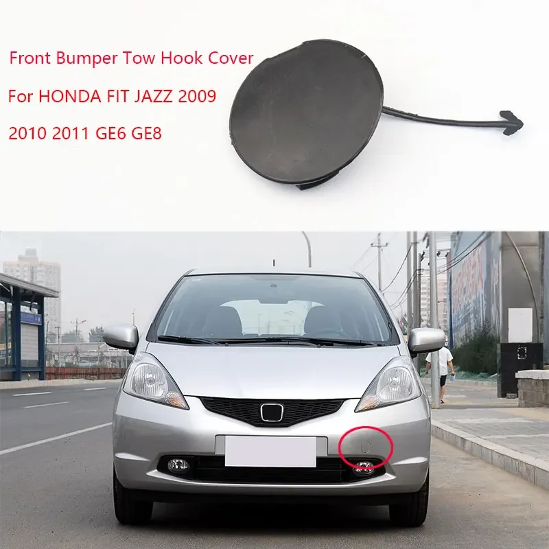 Front Bumper Towing Hook Cover Hauling Eye Cap For HONDA FIT JAZZ 2009 2010 2011 GE6 GE8 OEM 71104-TF0-000 Base Color