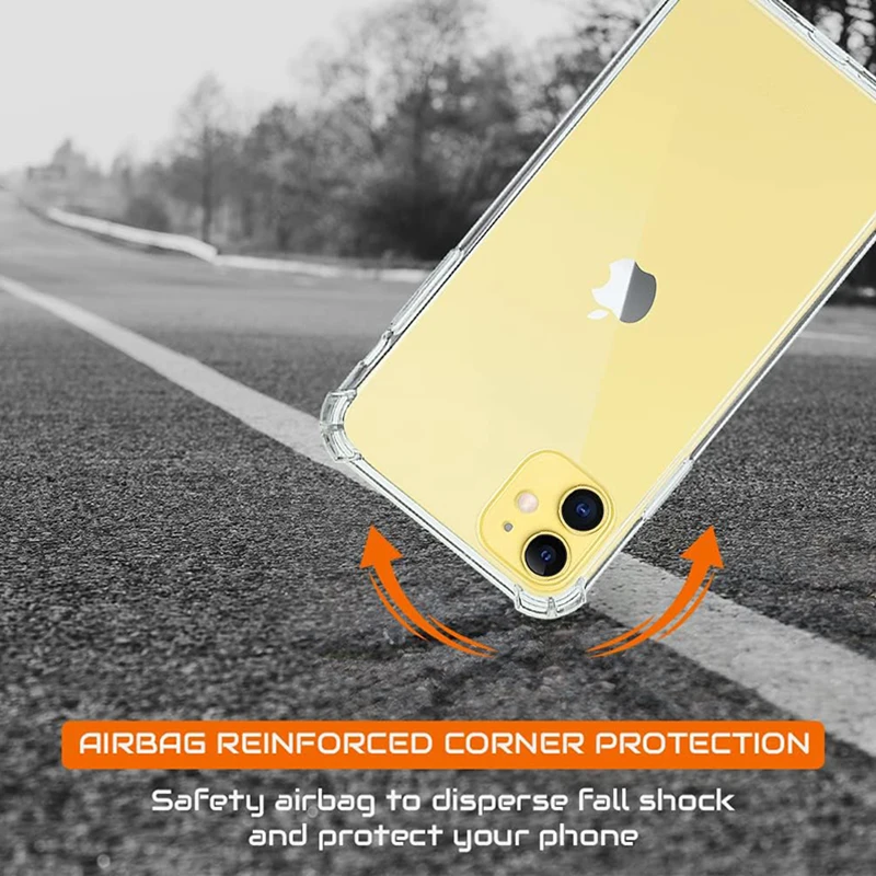 حافظة مضادة للصدمات لهاتف آيفون 16E 16 15 14 13 12 11 Pro Max حافظة شفافة رفيعة للغاية من السيليكون الناعم لهاتف أبل 13 12 Mini 15 Plus #4