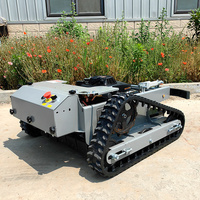 Customized Ce Epa Approved Free Shipping Cordless 4-Stroke All Terrain Petrol Gasoline Engine Remote Control Robot Flail Lawn Mo