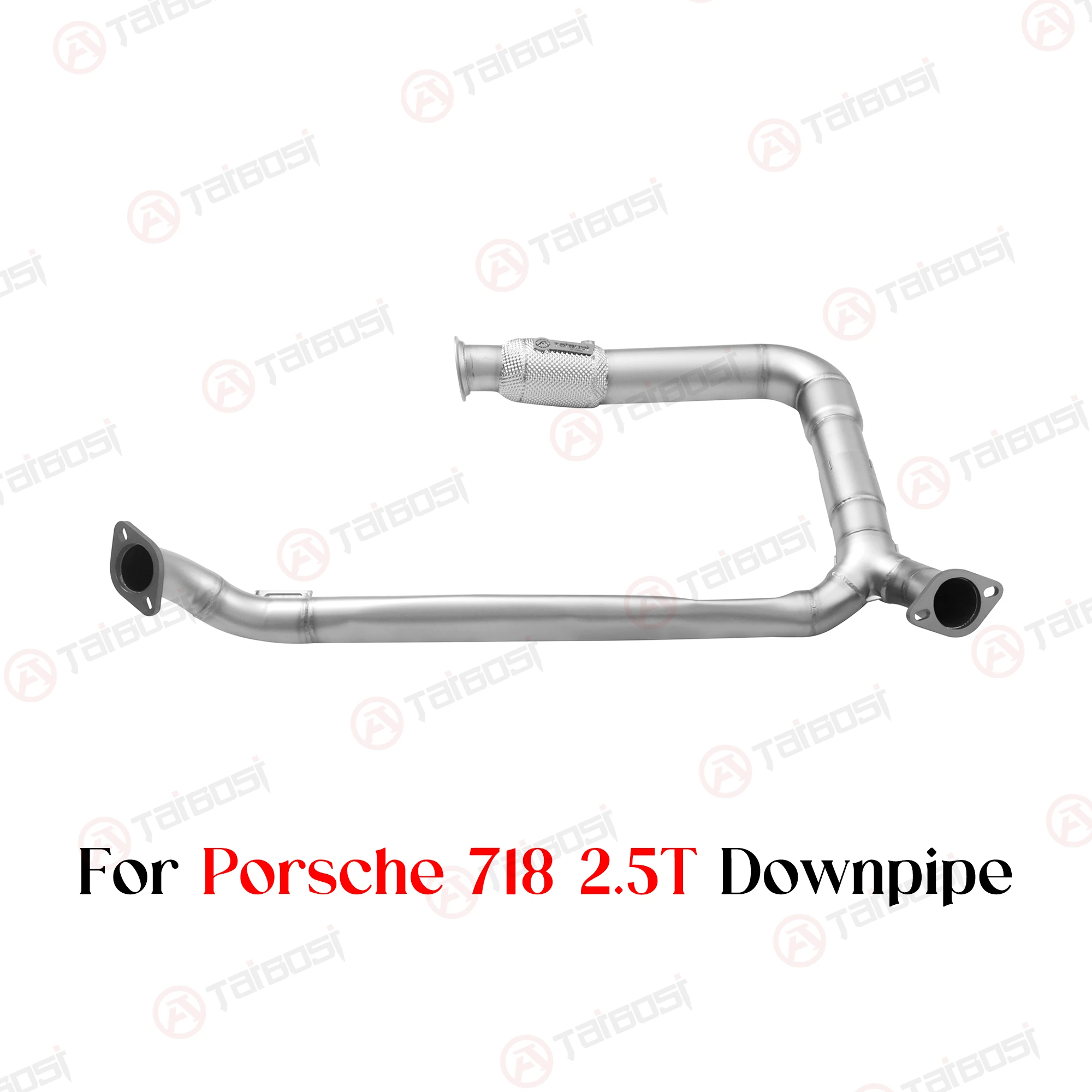 

Taibosi For Porsche 718 Cayman Boxster 2.0T 2.5T Car High Flow Catless 200Cell Catted Three-way Catalysis Downpipe Tuning SUS304