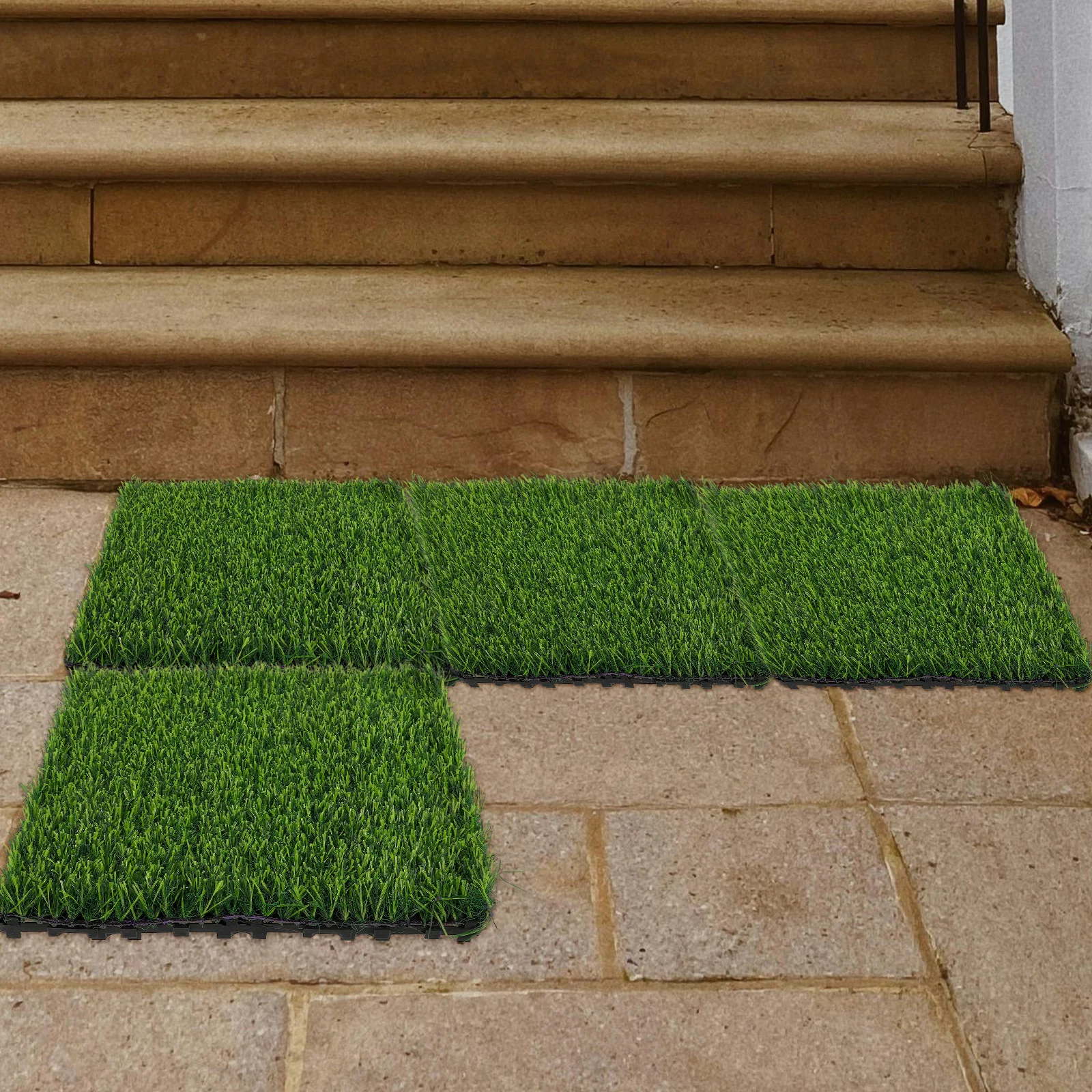 

Lawn Floor Fake Grass for Backyard Carpet Outdoor Rugs Bedding Artificial Mat Pvc Cushion Squares