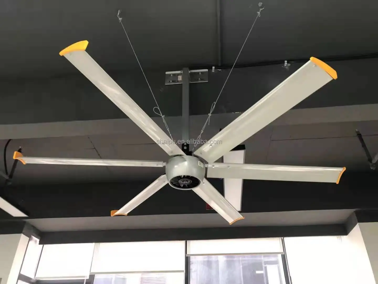 Kipas Angin Plafon HVLS Shanghai Aipu 14FT Harga Terbaik DC Besar