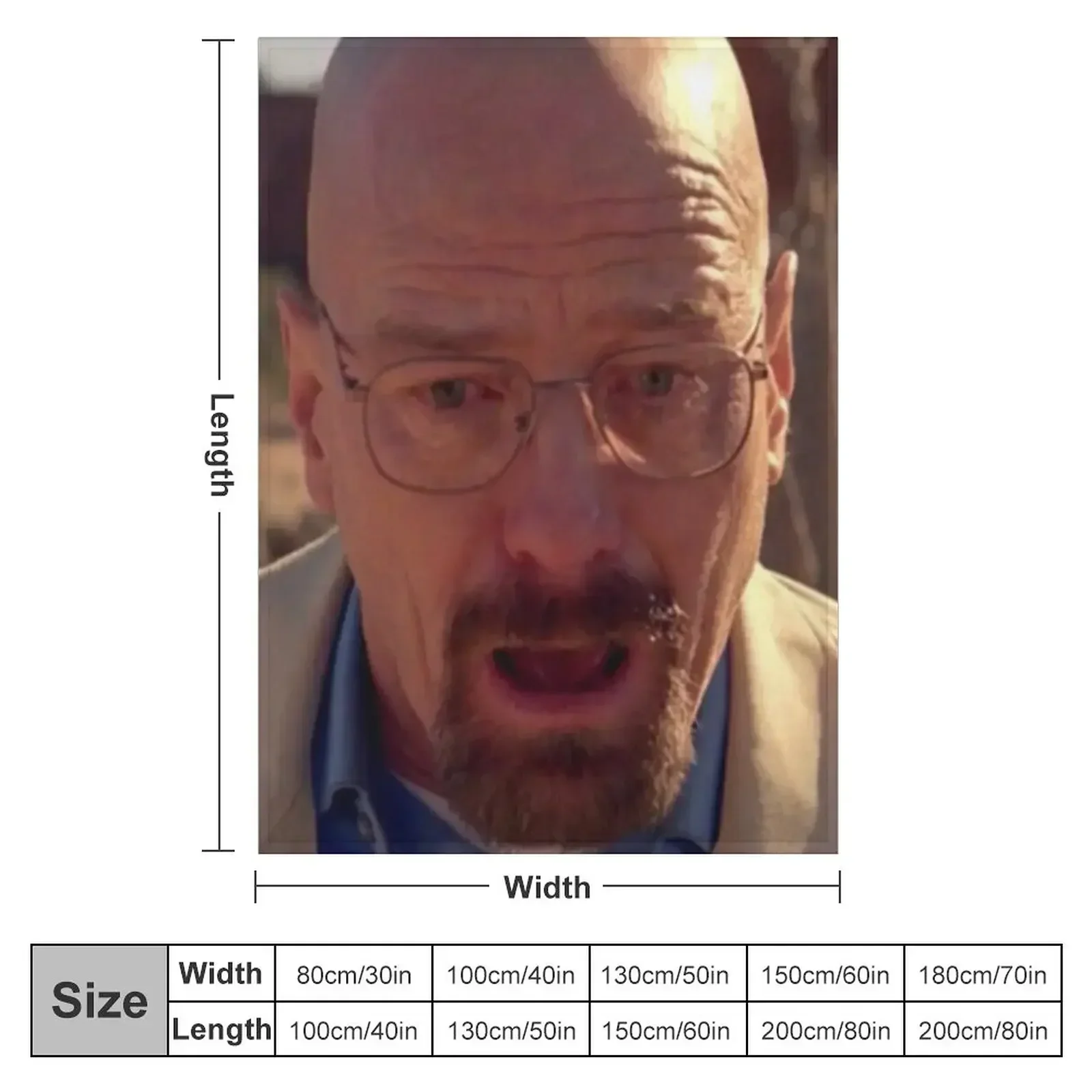 Walter White Meme Throw Blanket Blankets For Bed Weighted Blankets