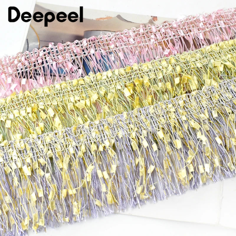 5/10Meters 9cm Colorful Fringe Tassel Trim Woven Flag Lace Ribbon Hometextile Curtain Trimming Decorative DIY Sewing Accessories