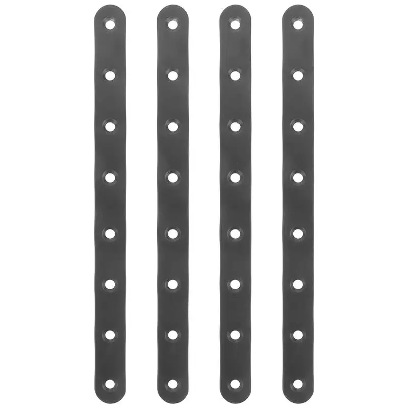 家具コーナー用ステンレス鋼ブレース、修理プレート、金属ブラケット、平らな木製フェンスブラケット、接続コード、4個