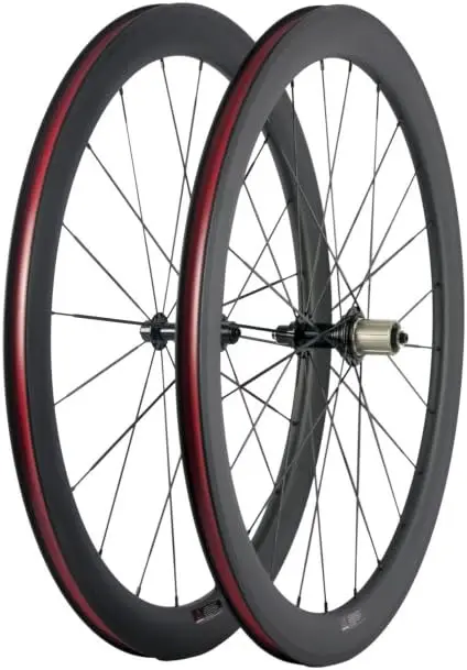 Fiber Road Bike Wheels 50mm Clincher  700c Racing Bike Wheel