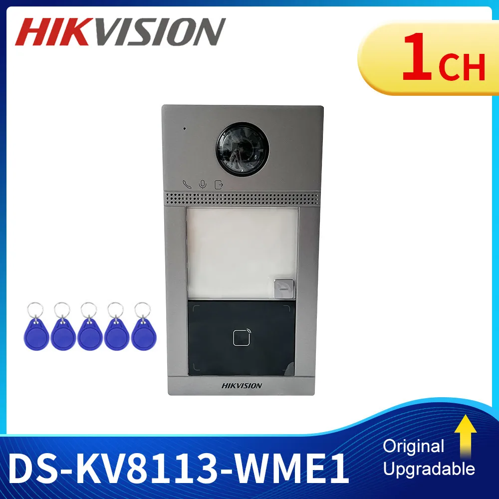 Hikvision DS-KV8213-WME1 Wireless IP Video Intercom Villa Door Station WIFI POE Doorbell IP67 IK08 DS-KV8413-WME1 DS-KV8113-WME1