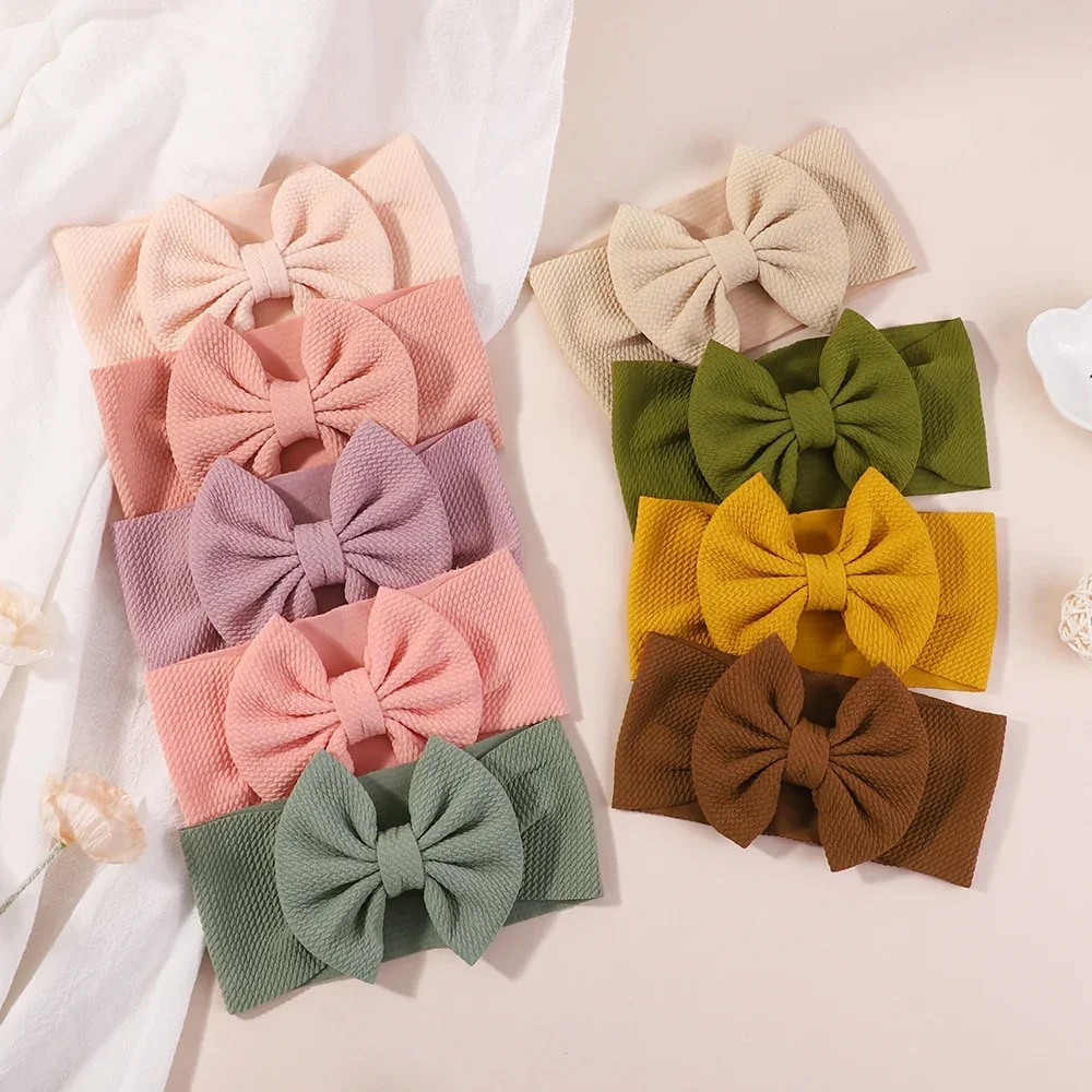 

LOVEKIKI 1Pc Soft Solid Baby Headbands Stretchy Soft Knot Baby Girl Head Wrap for Newborn Infant Toddlers Kids Hair Accessorie
