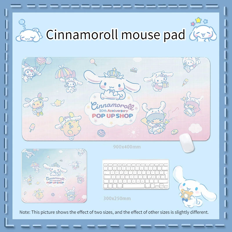 Sanrio Jade Gui Mouse anjing gadis kantor lembut Ins Keyboard Laptop bantalan kreatif antiselip bantalan kartun lucu hadiah beragam mainan anak perempuan