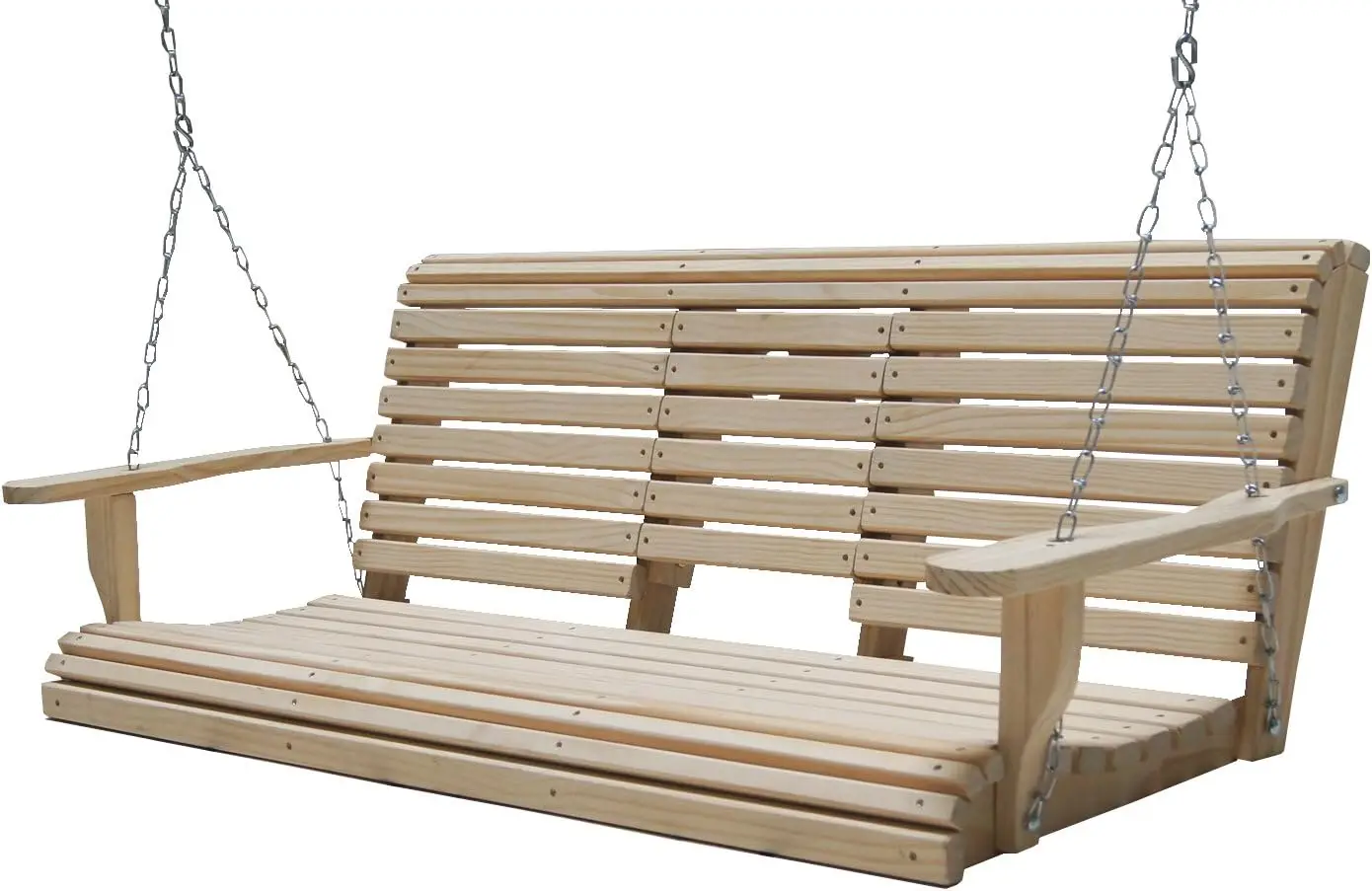 

6 Ft Flip Cup Holder Console Swing Porch Cypress Wood Rot Resistant Eco Friendly Outdoor Furniture