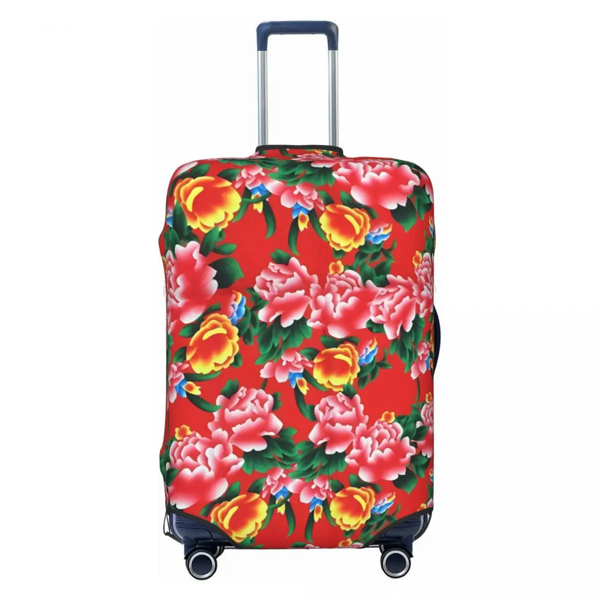 Botanical Flower Suitcase Cover Plant Dongbei Vacation Travel Elastic Luggage Accesories Protector Christmas Gift