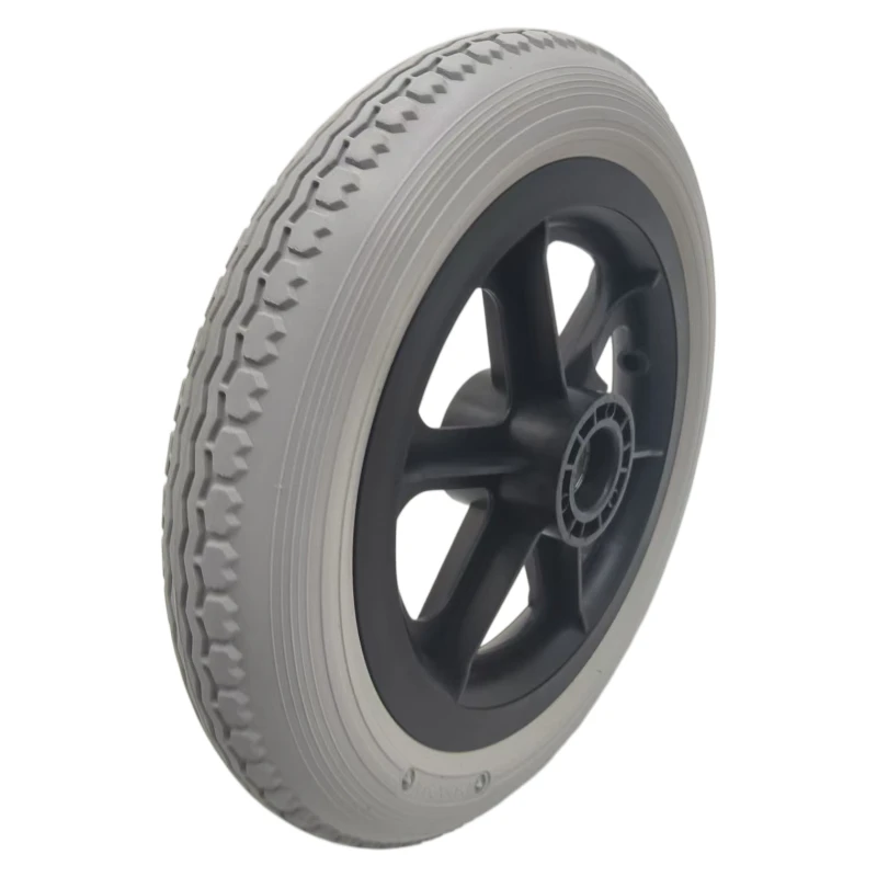 12 1/2 x 2 1/4 gray non inflatable solid tyres, suitable for replacing electric scooter tyres, wear-resistant and anti-skid