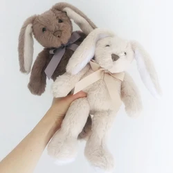 31cm Soft & Cuddly Plush Bunny Toys 31cm Super Soft Stuffed Animal Cream Brown Long Eared Rabbit Toy Baby Birthday Gifts