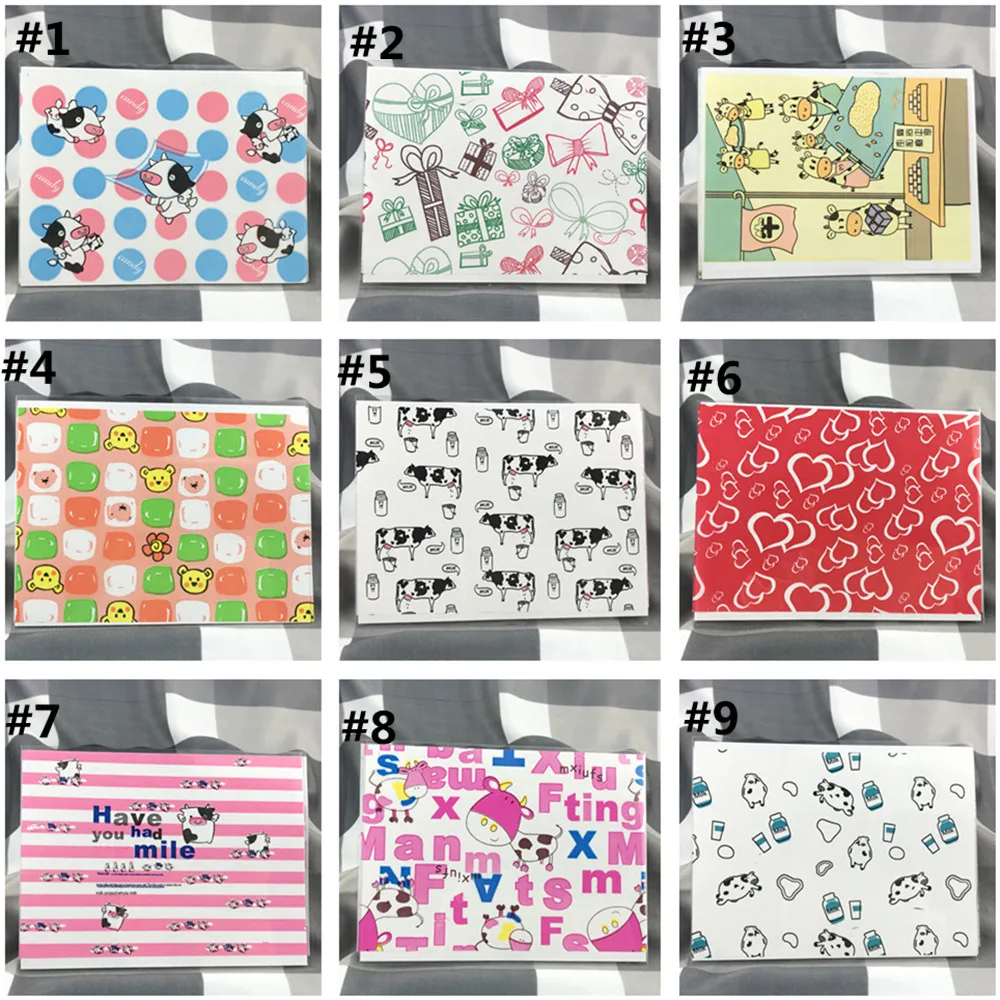 100 قطعة من ورق الزيت المطبوع الهندسي المصنوع يدويًا من نوجا كاندي السكر تغليف غلاف الحليب التفتي