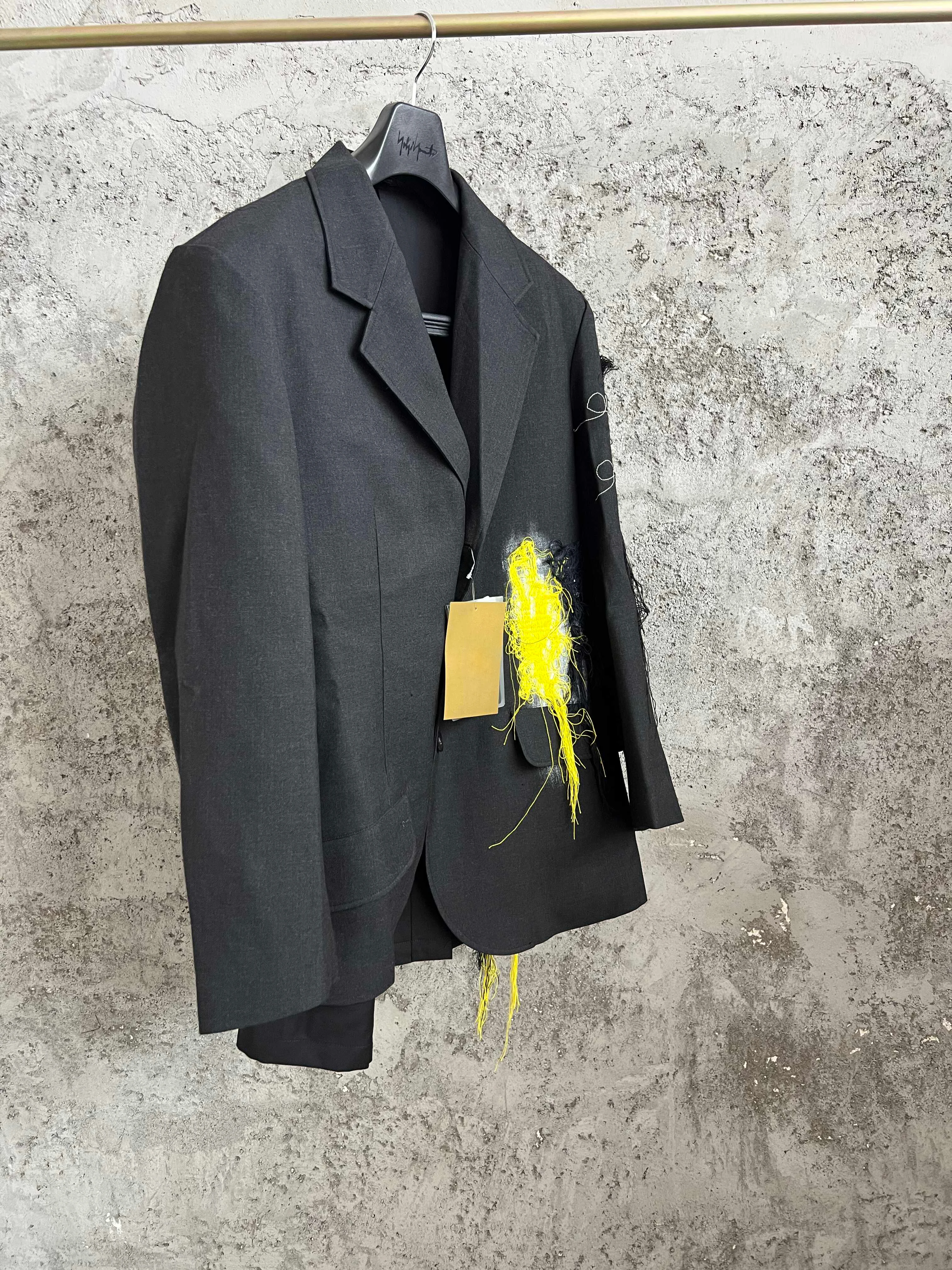 TOP-YAMAMOTO sewn detail suit, a niche casual pure wool jacket for men