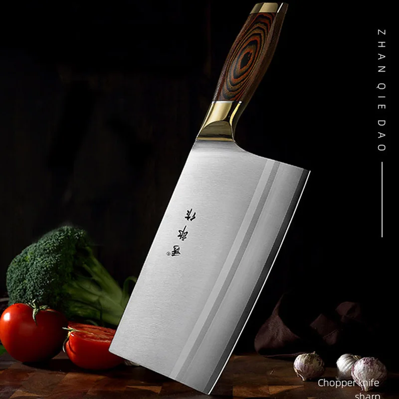

Professional Advanced Compound Alloy Steel Kitchen Knife Chef's Knife Hotel Meat Cleaver Chopping Knife Kitchen Slicing Knife