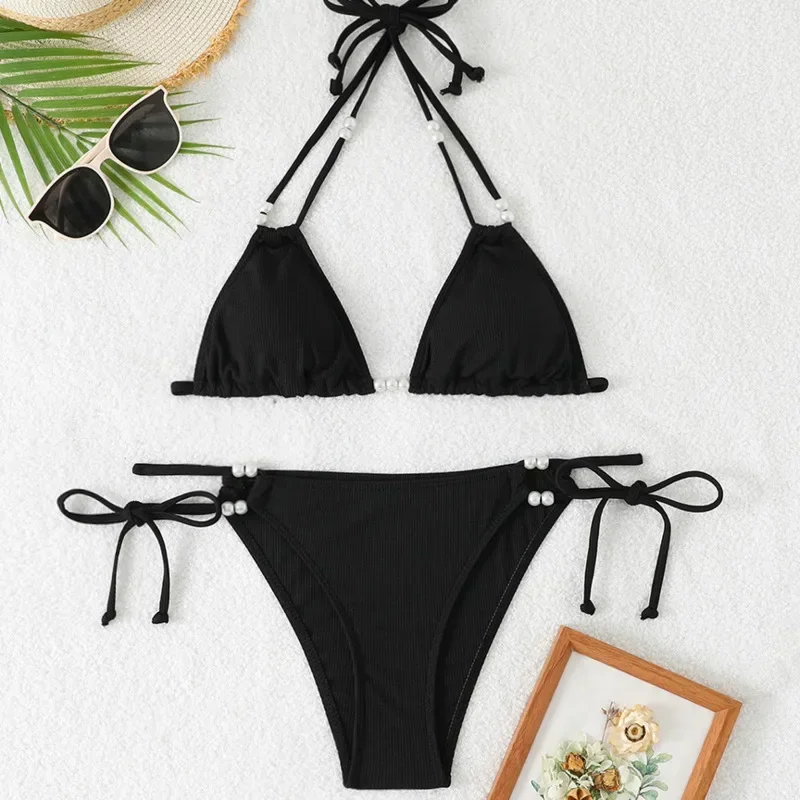 Parel مثير البيكينيات 2025 المايوه ملابس السباحة النسائية رفع الإناث ملابس سباحة حريمي الشاطئ لباس سباحة البرازيلي مجموعة البكيني بركة الاستحمام