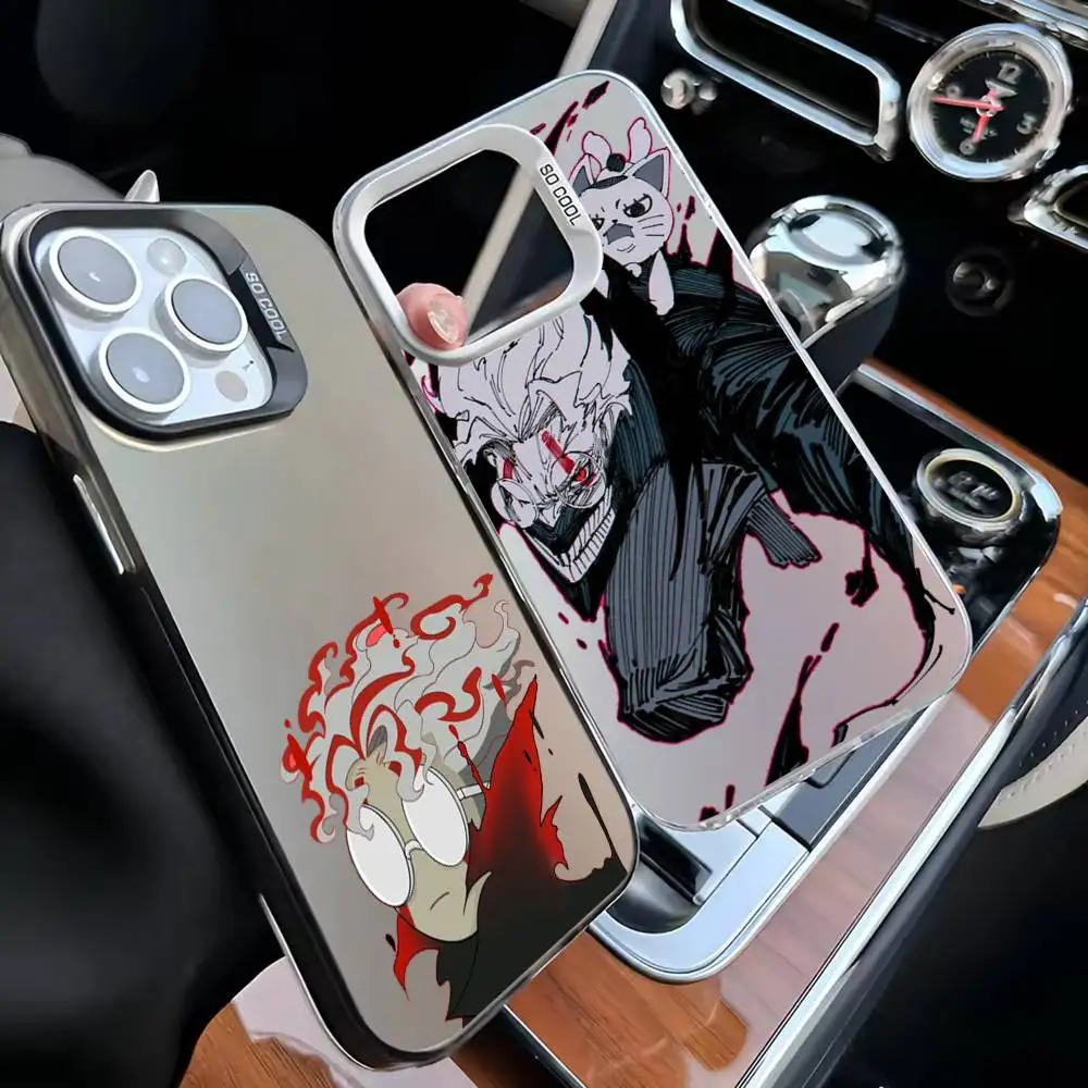 

D-Dandadan Ken T-Takakura Phone Case For iPhone 16,15,14,13,12,11,Mini,Pro,MAX Black Matte Shockproof Cover