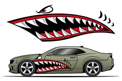 Shark Car Sticker for Universal Car Sticker for Univers Vinyl Stripe on Left and Right Side Graphics Sticker Car Body Decoration